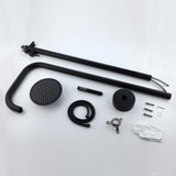 Stainless Steel Freestanding Outdoor Shower Column with Detachable Shower Head
