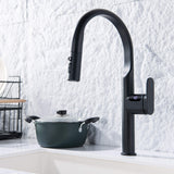 Digital Display Kitchen Faucet with 3-Function Pull Down Sprayer