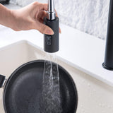 Digital Display Kitchen Faucet with 3-Function Pull Down Sprayer