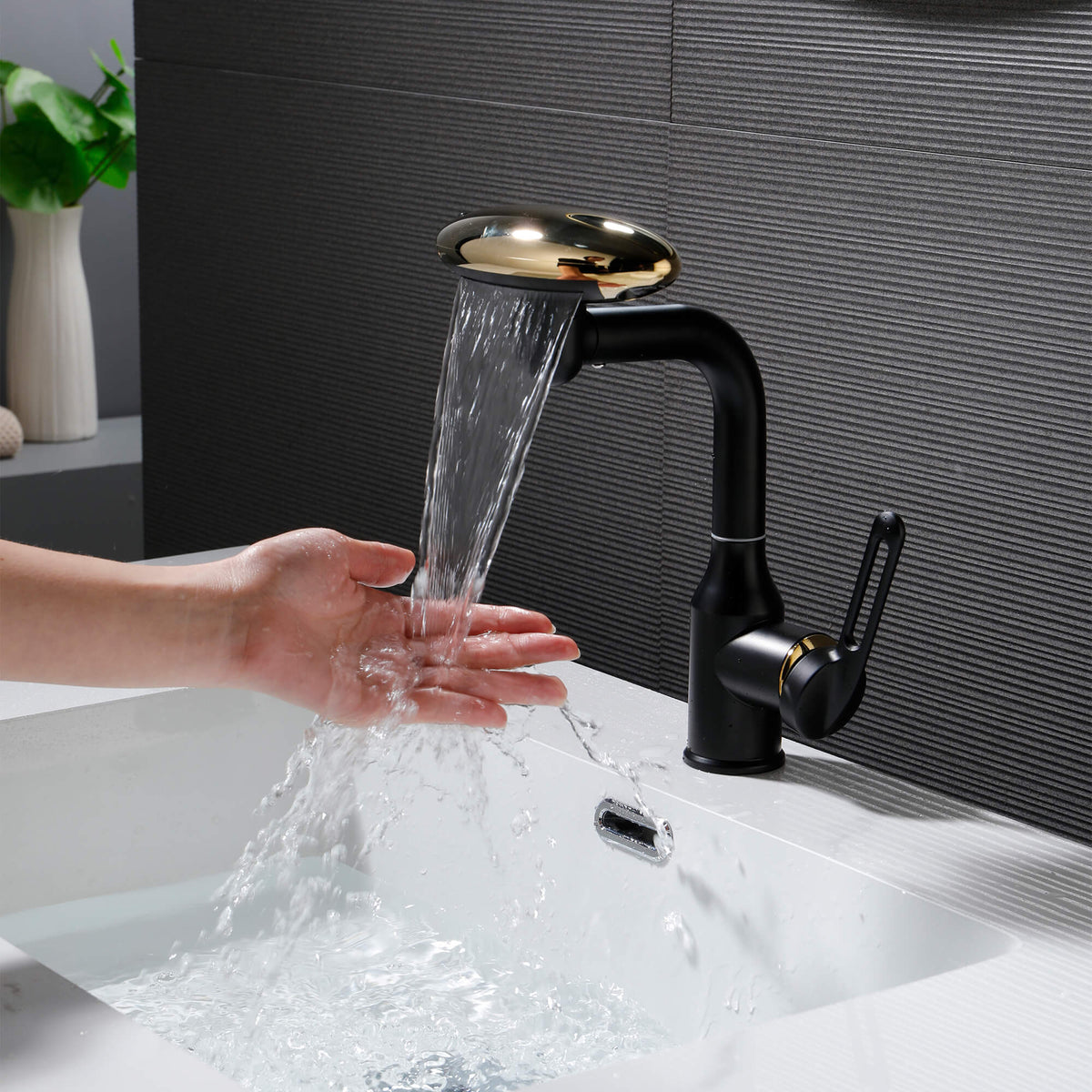 180° Swivel Multi-Function Waterfall Bathroom Faucet