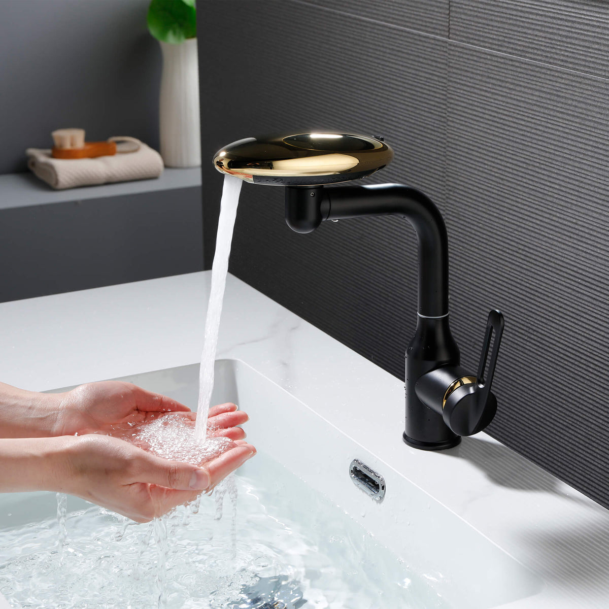 180° Swivel Multi-Function Waterfall Bathroom Faucet