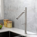 Minimalist Single Handle Kitchen Faucet with Hot Cold Mixer Tap Design