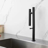 Stainless Steel Kitchen Sink Faucet Single Handle 360° Swivel Spout Mixer Tap