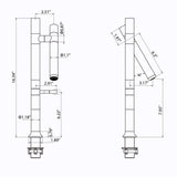 Minimalist Single Handle Kitchen Faucet with Hot Cold Mixer Tap Design