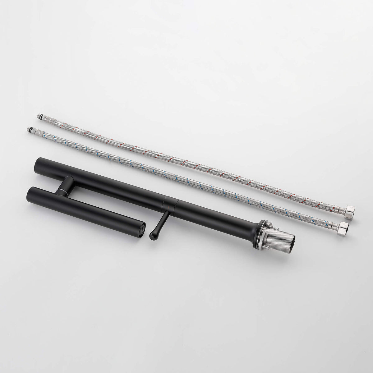 Modern Single Handle Stainless Steel Kitchen Faucet with 360° Swivel Spout