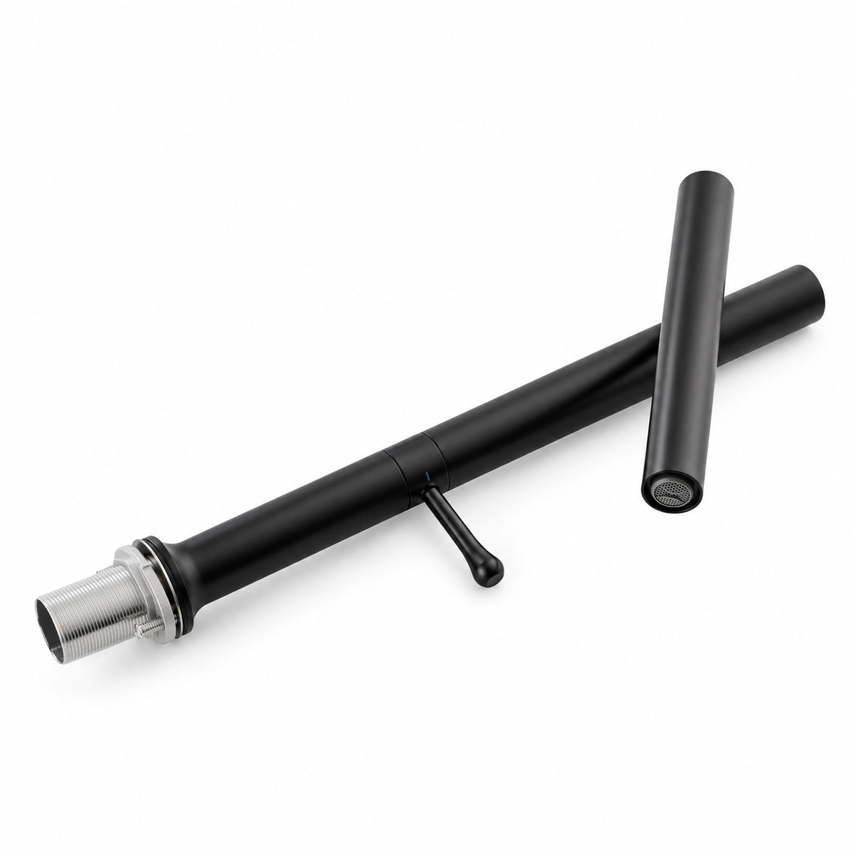 Modern Single Handle Stainless Steel Kitchen Faucet with 360° Swivel Spout