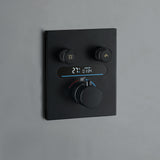 Digital Thermostatic Shower System with 10-Inch Rainfall Head & LED Display