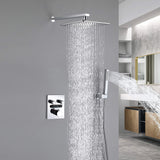 Digital Thermostatic Shower System with 10-Inch Rainfall Head & LED Display