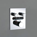 Digital Thermostatic Shower System with 10-Inch Rainfall Head & LED Display