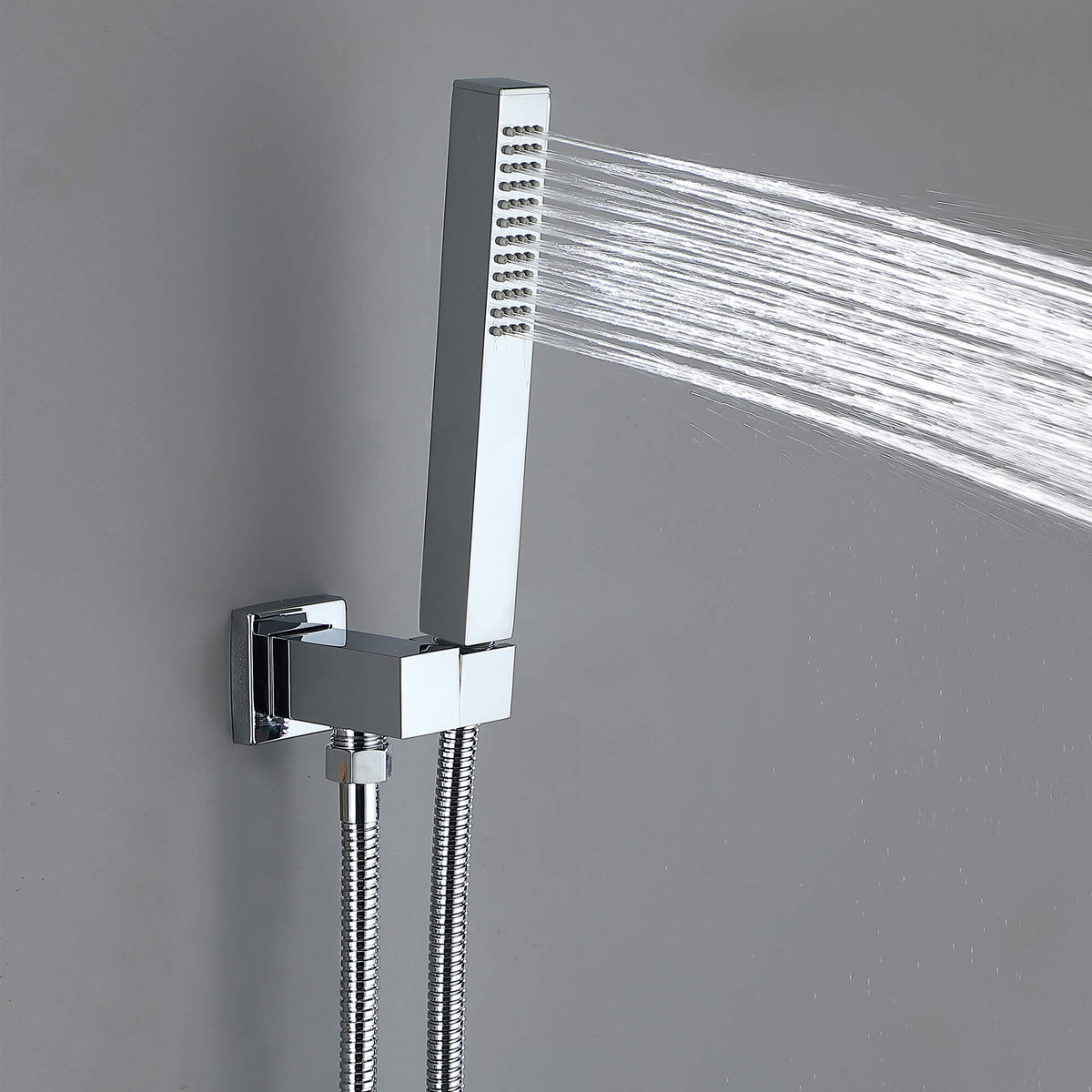 Digital Thermostatic Shower System with 10-Inch Rainfall Head & LED Display