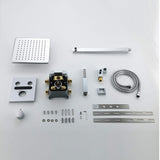 Digital Thermostatic Shower System with 10-Inch Rainfall Head & LED Display