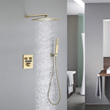 Digital Thermostatic Shower System with 10-Inch Rainfall Head & LED Display