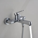 Tub and Shower Faucet Set with Handheld Shower 3 Spray Modes Single Handle Wall-Mounted Mixer