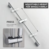 Tub and Shower Faucet Set with Handheld Shower 3 Spray Modes Single Handle Wall-Mounted Mixer