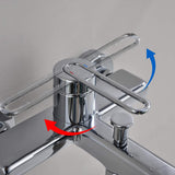 Tub and Shower Faucet Set with Handheld Shower 3 Spray Modes Single Handle Wall-Mounted Mixer