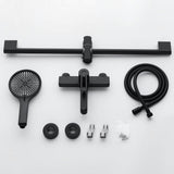 Tub and Shower Faucet Set with Handheld Shower 3 Spray Modes Single Handle Wall-Mounted Mixer