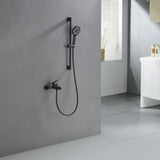 Tub and Shower Faucet Set with Handheld Shower 3 Spray Modes Single Handle Wall-Mounted Mixer