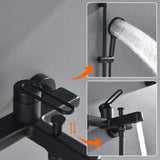 Tub and Shower Faucet Set with Handheld Shower 3 Spray Modes Single Handle Wall-Mounted Mixer