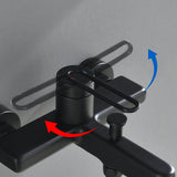 Tub and Shower Faucet Set with Handheld Shower 3 Spray Modes Single Handle Wall-Mounted Mixer