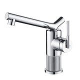 Single Handle Bathroom Faucet with Dual-Direction Swivel Spout