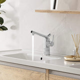Single Handle Bathroom Faucet with Dual-Direction Swivel Spout