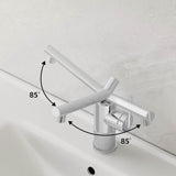 Single Handle Bathroom Faucet with Dual-Direction Swivel Spout