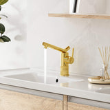 Single Handle Bathroom Faucet with Dual-Direction Swivel Spout