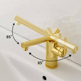 Single Handle Bathroom Faucet with Dual-Direction Swivel Spout