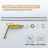 Single Handle Bathroom Faucet with Dual-Direction Swivel Spout