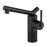 Single Handle Bathroom Faucet with Dual-Direction Swivel Spout