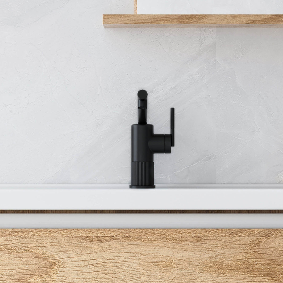 Single Handle Bathroom Faucet with Dual-Direction Swivel Spout