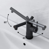 Single Handle Bathroom Faucet with Dual-Direction Swivel Spout
