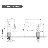 Single Handle Bathroom Faucet with Dual-Direction Swivel Spout