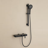 Wall-Mounted Bathtub Shower System with 3-Function Handheld & Waterfall Spout