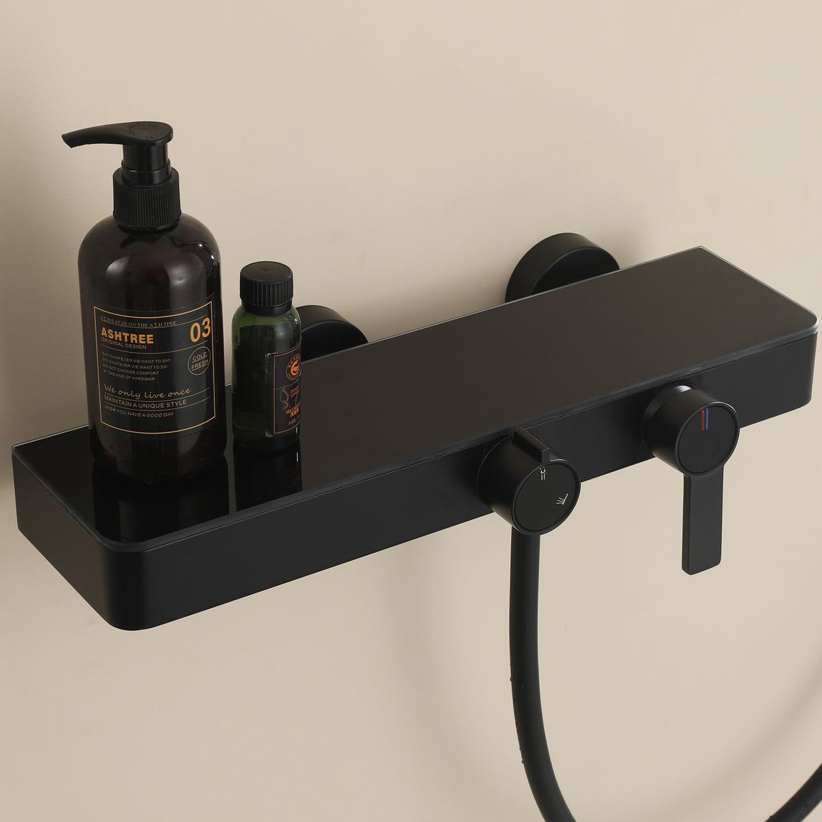 Wall-Mounted Bathtub Shower System with 3-Function Handheld & Waterfall Spout
