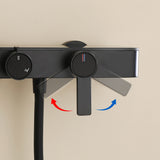 Wall-Mounted Bathtub Shower System with 3-Function Handheld & Waterfall Spout