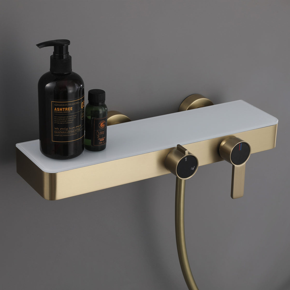 Wall-Mounted Bathtub Shower System with 3-Function Handheld & Waterfall Spout