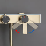 Wall-Mounted Bathtub Shower System with 3-Function Handheld & Waterfall Spout