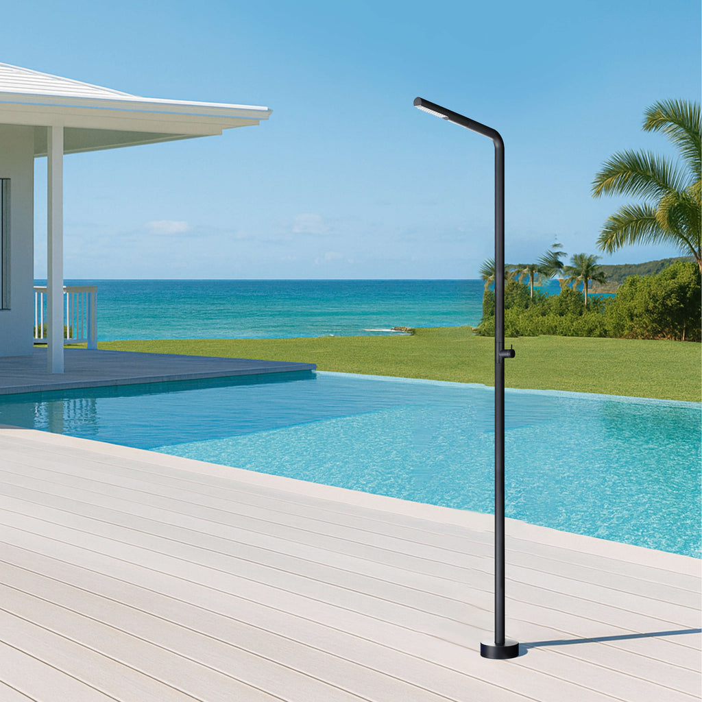 Timed Pool Shower Modern Outdoor Pool Shower – 316 Stainless Steel Cold Water