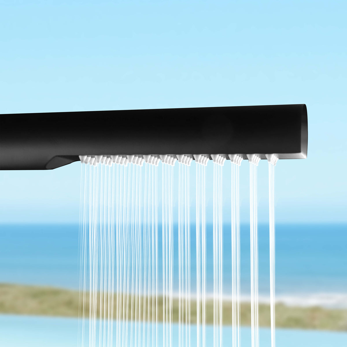 Modern Outdoor Pool Shower 316 Stainless Steel Cold Water Freestanding Shower