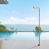 316 Stainless Steel Outdoor Shower Cold Water Single Function Durable Pool and Garden Shower