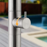 316 Stainless Steel Outdoor Shower Cold Water Single Function Durable Pool and Garden Shower