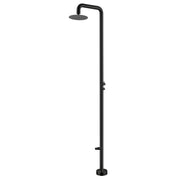 2-Function Outdoor Shower with Rain Shower Head and 360° Adjustable Foot Wash Spout