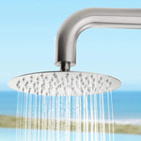Outdoor Shower 316 Stainless Steel Freestanding Pool Shower with Hot & Cold Water Control