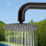 Outdoor Shower 316 Stainless Steel Freestanding Pool Shower with Hot & Cold Water Control