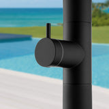 316 Stainless Steel Outdoor Shower Modern Freestanding Cold Water Pool Garden Shower