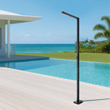 316 Stainless Steel Outdoor Shower Cold Water Freestanding for Pool and Garden