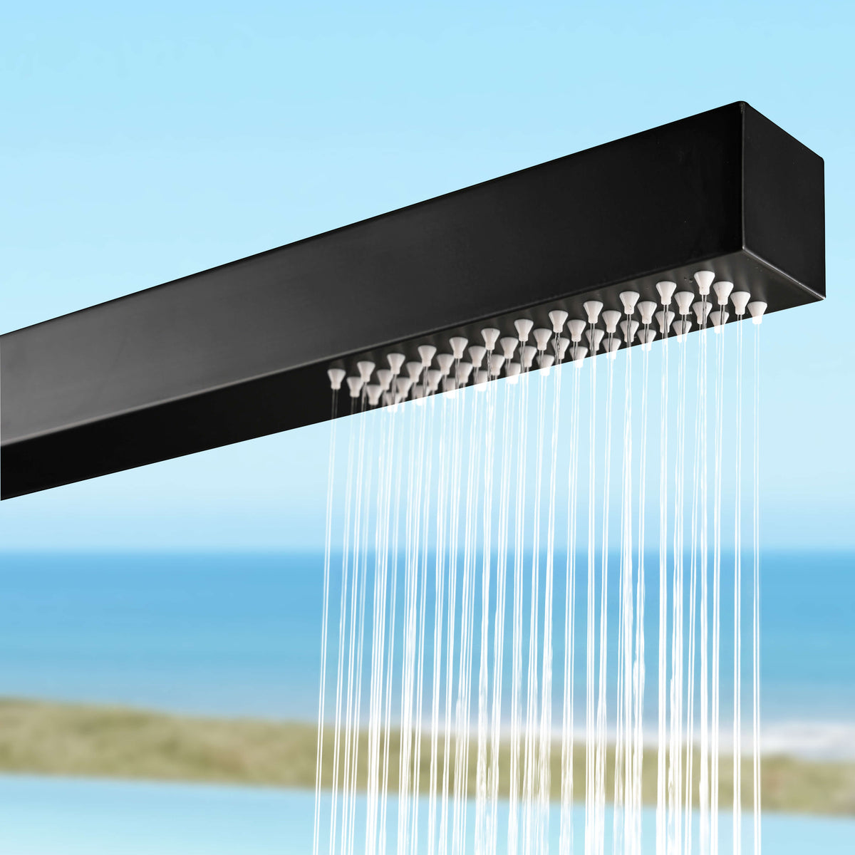 316 Stainless Steel Outdoor Shower Cold Water Freestanding for Pool and Garden