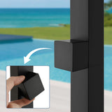 316 Stainless Steel Outdoor Shower Cold Water Freestanding for Pool and Garden