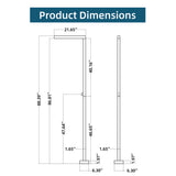 316 Stainless Steel Outdoor Shower Cold Water Freestanding for Pool and Garden